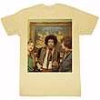 Jimi Hendrix At A Hotel Tan T-Shirt